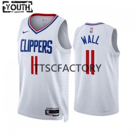Los Angeles Clippers John Wall 11 Nike 2022-23 Association Edition Valkoinen Lasten Pelipaidat Swingman